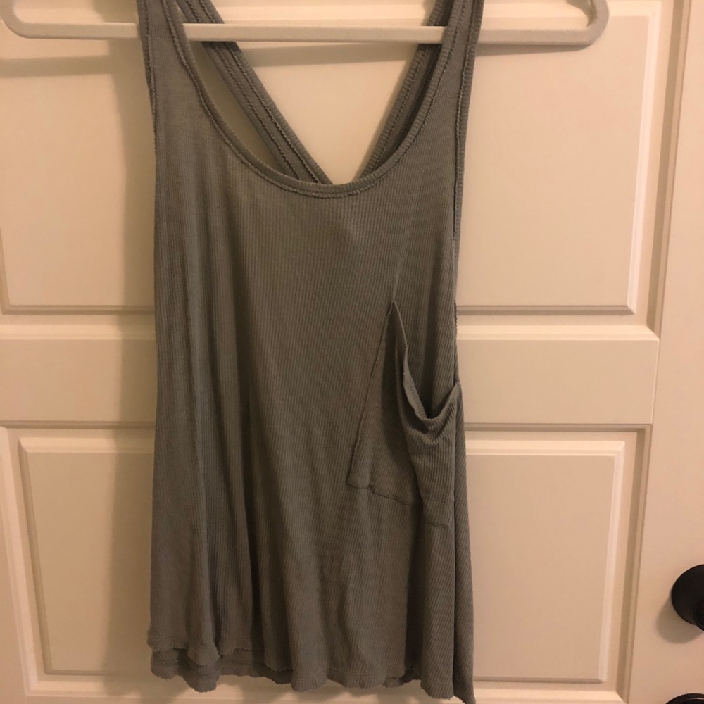 Free people tank with pocket